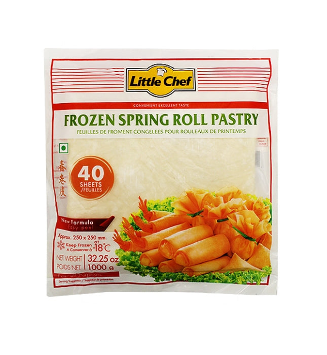 (Little Chef) Spring Roll Pastry 125×125mm 40Pcs 280g