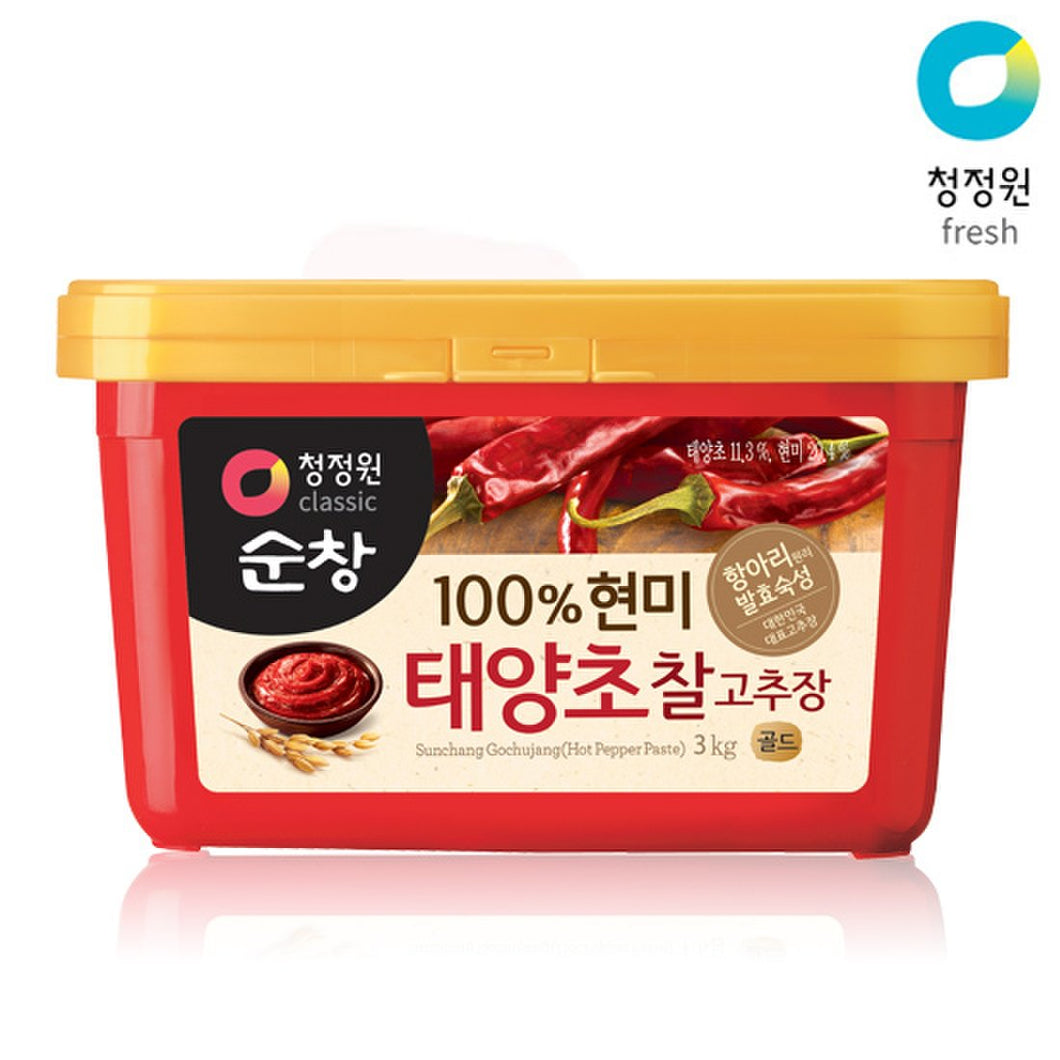 (순창) 태양초 현미 찰 고추장 3kg gotchujang pâte de piment