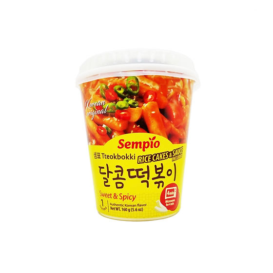 (샘표) 달콤 떡볶이 컵 (전자렌지용) rice cakes&sauce sweet&spicy 160gdlc 23 082025