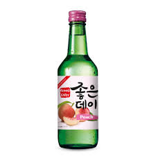 (Good day) 좋은데이 복숭아 소주 350ml 13.5% soju pêche saveur