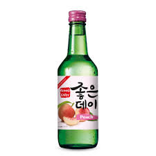 (굿데이) 좋은 데이 복숭아 소주 350ml 13.5% soju pêche saveur