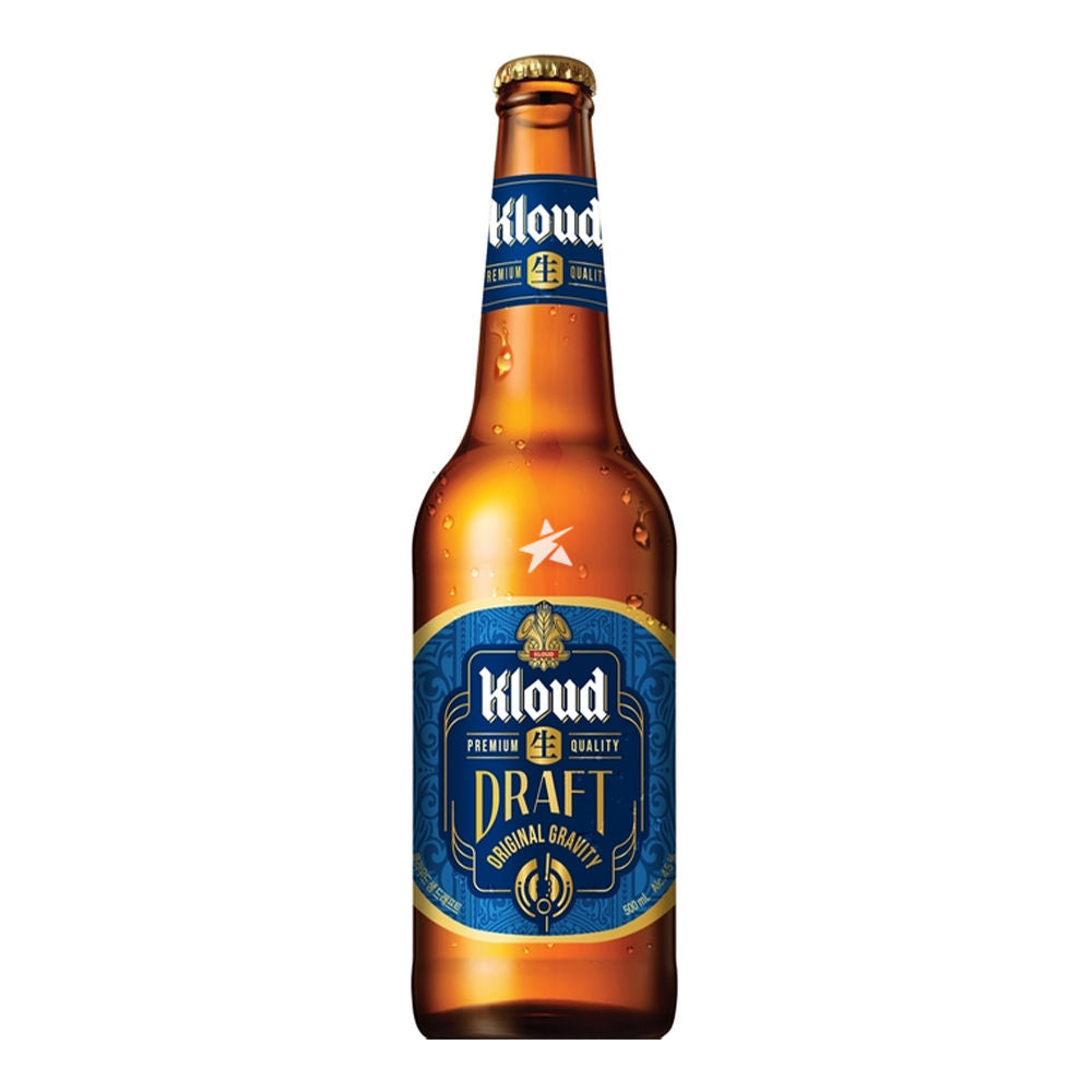 (Lotte) Kloud Korean Lager Draft Beer 330ml 4.5% Alc./Vol 클라우드 맥주