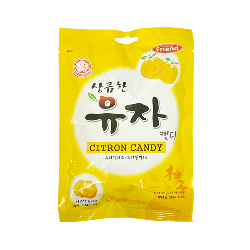 (맘모스) 상큼한 유자 캔디 citron candy 100g