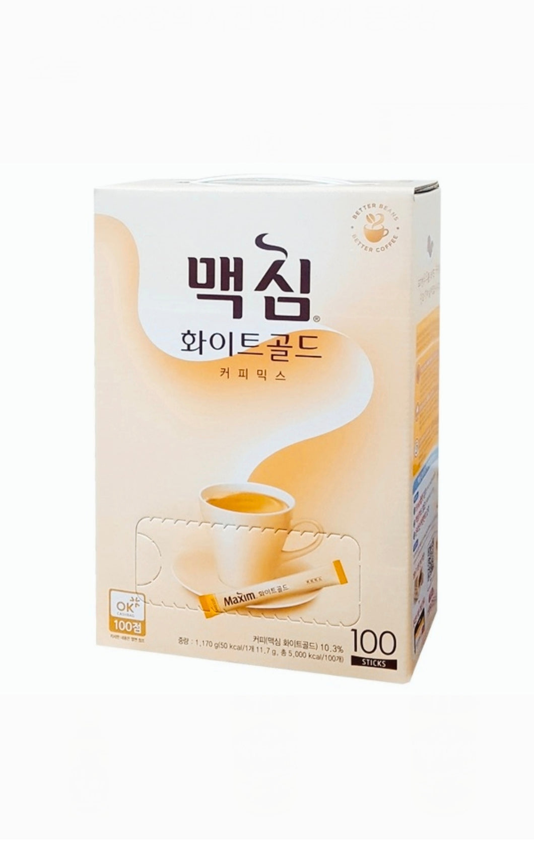 (맥심) 화이트 골드 커피믹스 100개입 1170g maxim white gold coffee mix 100sticks