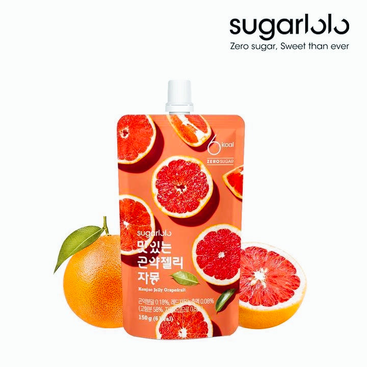 (슈가로로) 맛있는 곤약젤리 자몽 150g zero sugar konjac jelly pamplemousse dlc 05 032026