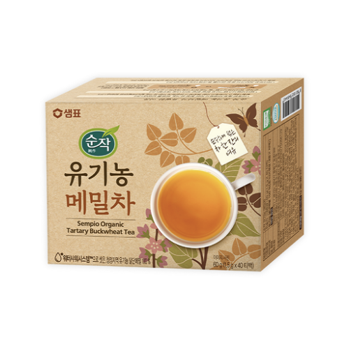 (샘표) 순닥 유기농 메밀차 티백 60g(1.5g×40tb) tartary buckwheat tea dlc 18 082026