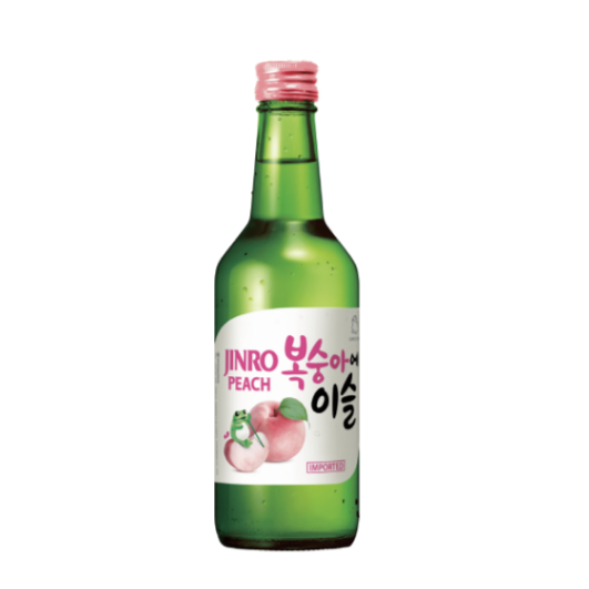 (하이트진로) 복숭아에 이슬 소주 (13%) 350ml jinro peach