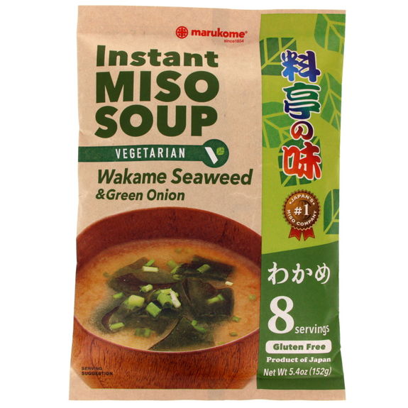 (marukome) instant miso soup Wakame seaweed & green onions 8p 152g