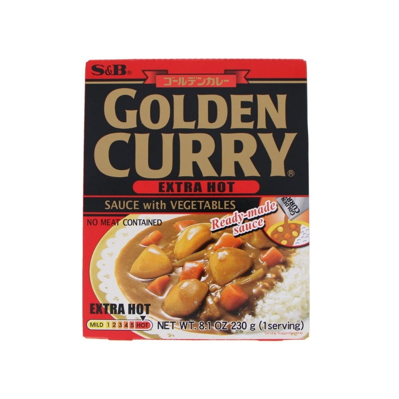 (S&B) golden curry sauce wite vegetables Hot 230g dlc 03 112025