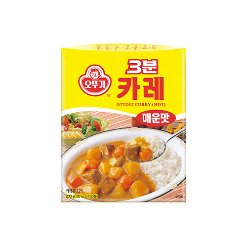(오뚜기) 3분 카레 매운맛 200g 3min ready retort curry (spicy type)
