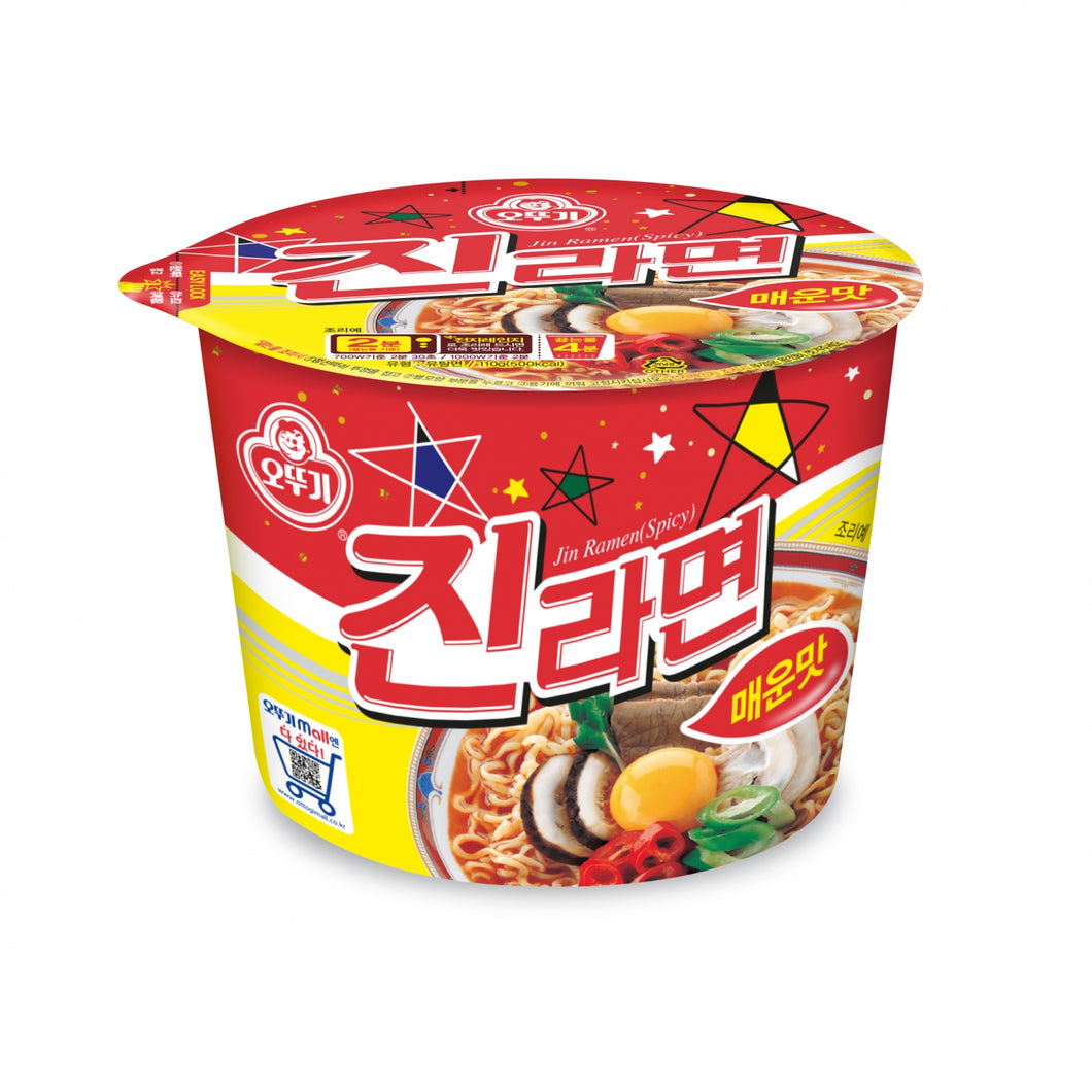 (오뚜기)진라면 매운맛 용기 110g dlc 04 092025