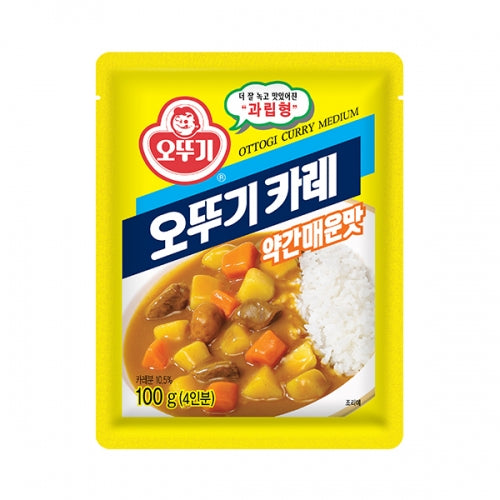(오뚜기)오뚜기 카레 약간매운맛 curry sauce  medium 100g