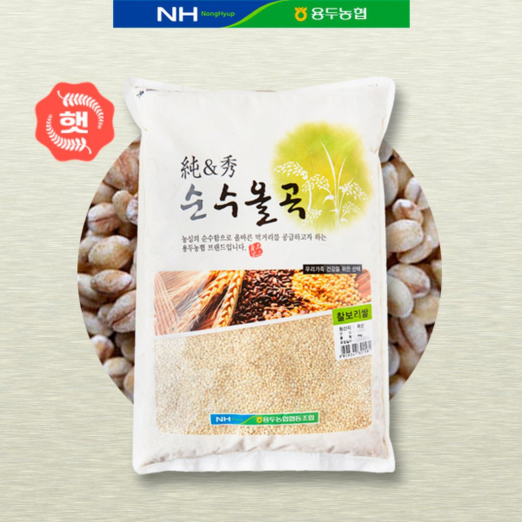 (용두 농협) 순수올곡 찰 보리쌀 원산지 한국산 4kg