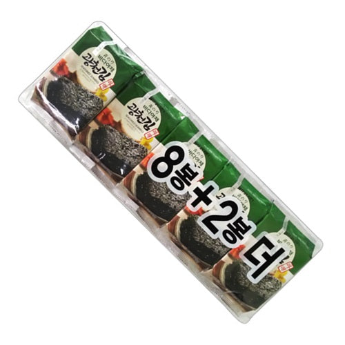 (광천) 바다야채 광천김 파래 (8+2) 50g seasoned seaweed 도시락김 dlc 09 122025