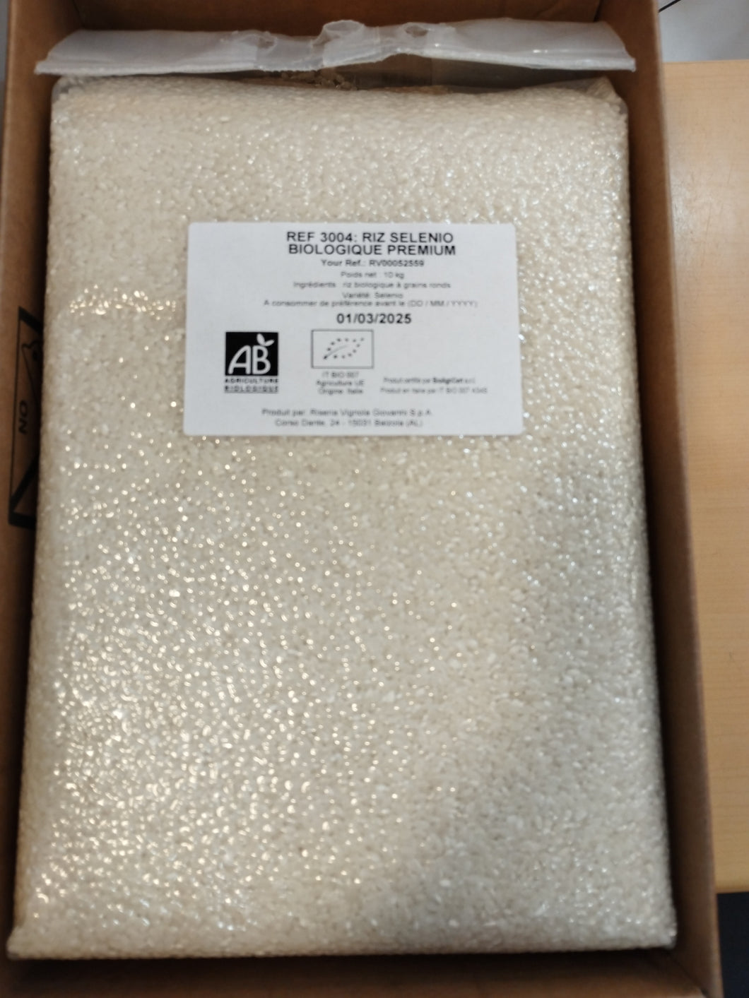 (foodex) RIZ BIO grains courts d'Italie 이탈리아산 유기농쌀 10kg