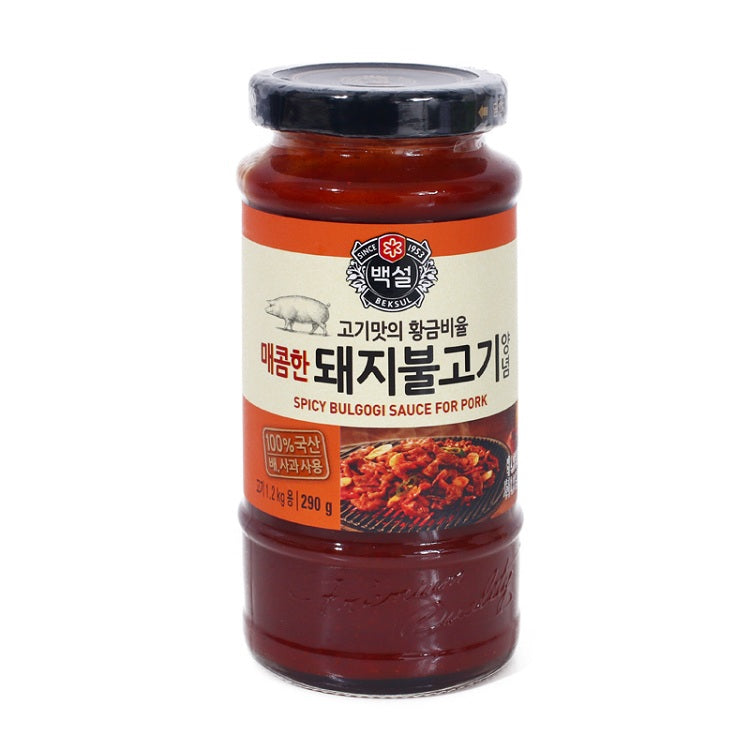 (백설) 매콤한 돼지 불고기 양념 290g spicy bulgogi sauce for pork