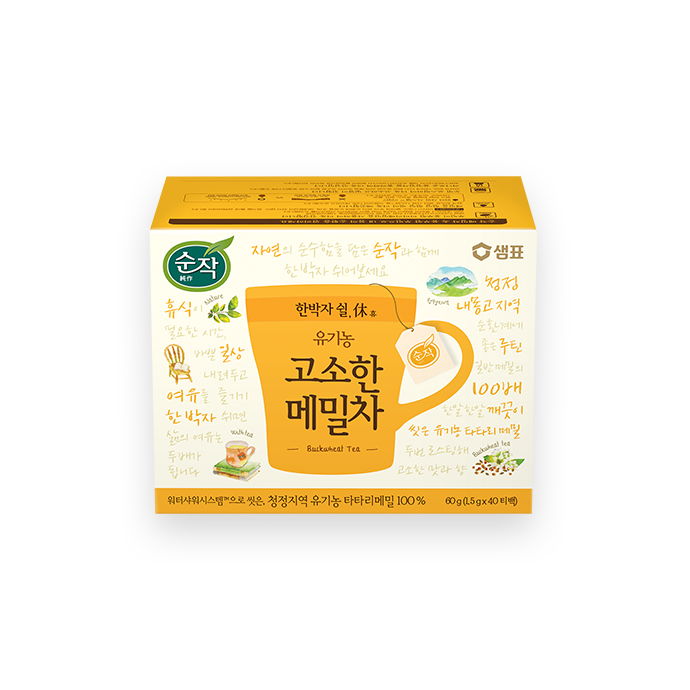 (샘표) 유기농 메밀차 (20T) 30g tartary buckwheat tea
