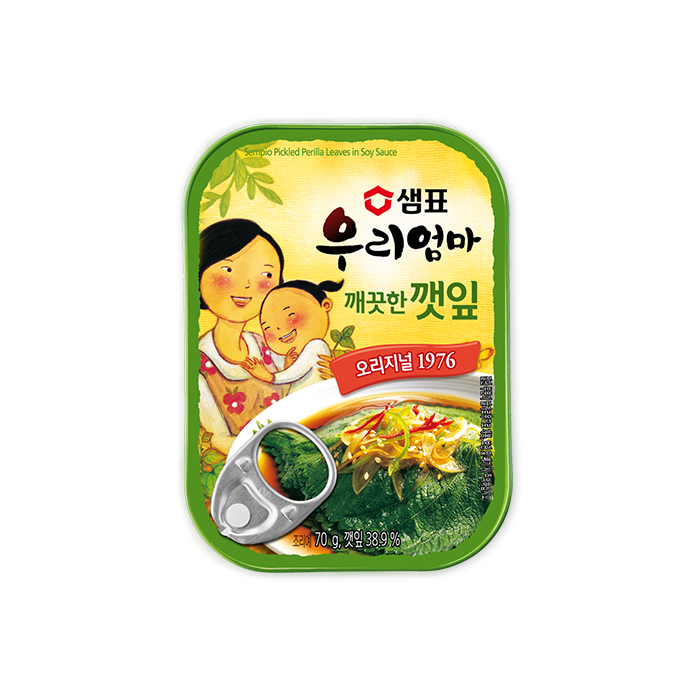 (샘표)우리엄마 깻잎 깨끗한맛 70g