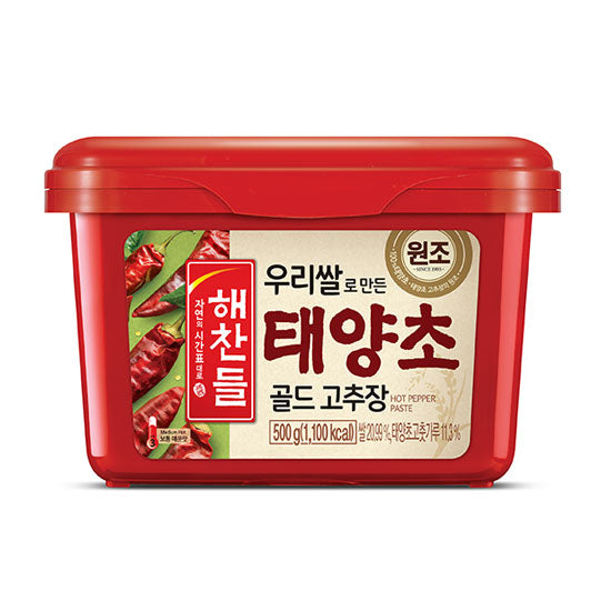 (cj 제일제당) 해찬들 맛있는 태양초 고추장 500g gotchujang pâte de piment