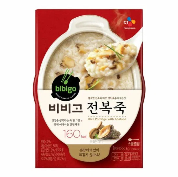 (CJ) 비비고 전복죽 (rice porridge with abalone) 280g