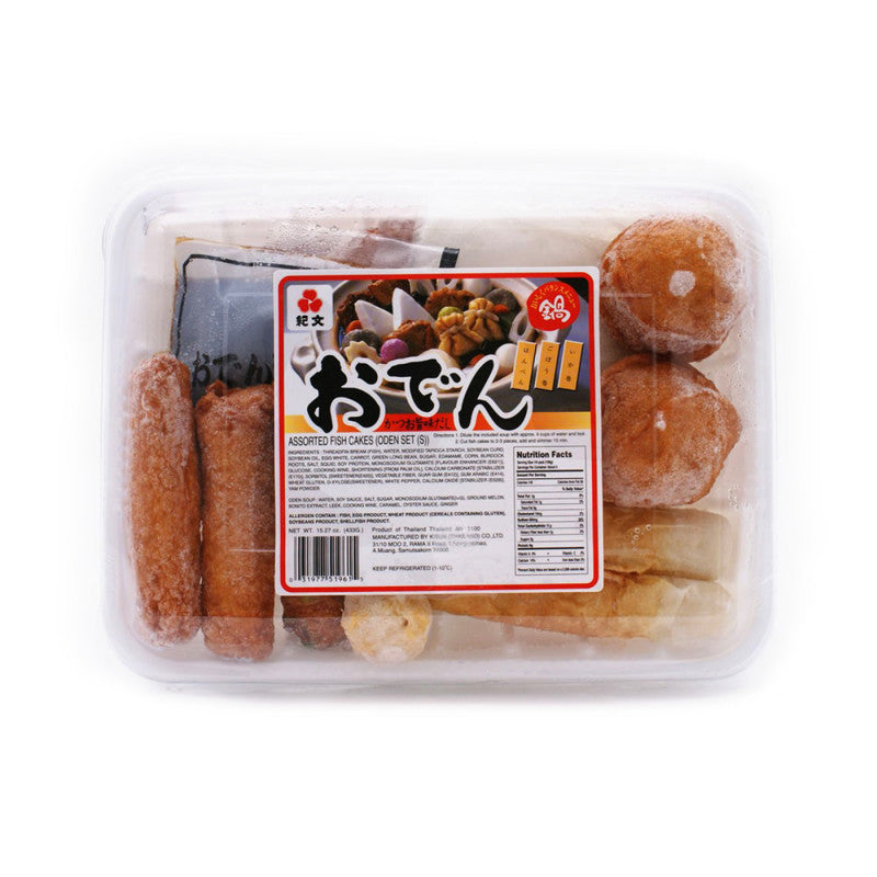 (kibun) oden set assorted fish caked with soup base 433g