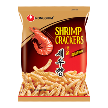(농심) 매운 새우깡 75g shrimp flavoured cracker