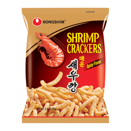 (농심) 매운 새우깡 75g shrimp flavoured cracker hot&spicy