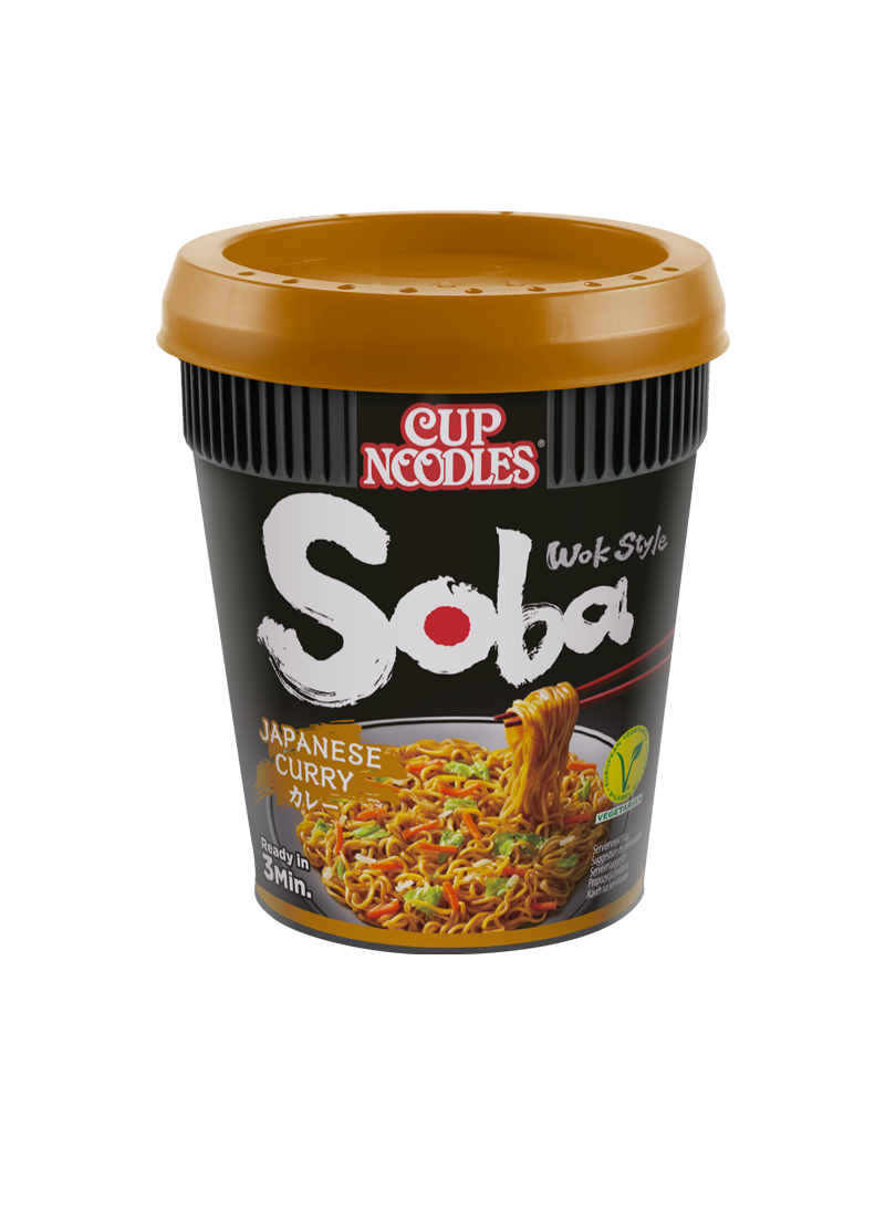 (nissin) cup noodles soba japanese curry 90g