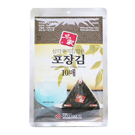 (명가) 삼각 주먹 김밥용 포장김 10매 dlc 23 042026