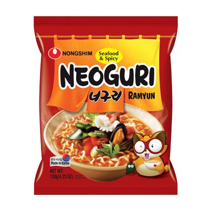 (농심) 너구리(매운맛) 120g neoguriramyun seafood&spicy