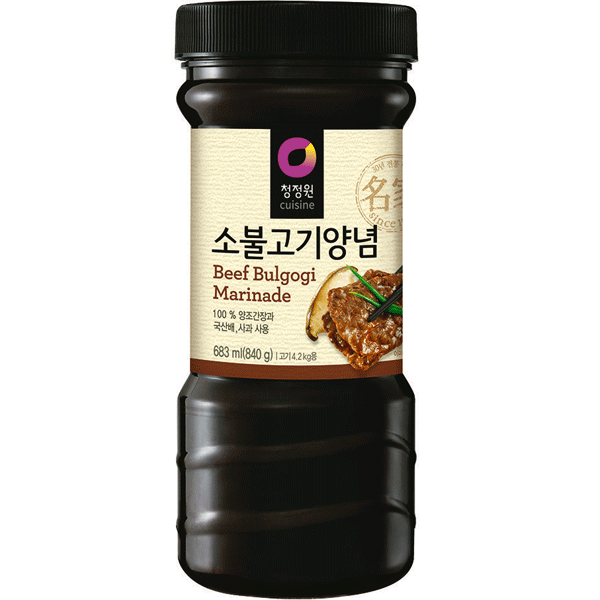 (청정원) 소 불고기 양념 o'food korean BBQ bulgogi marinade for beef 840g
