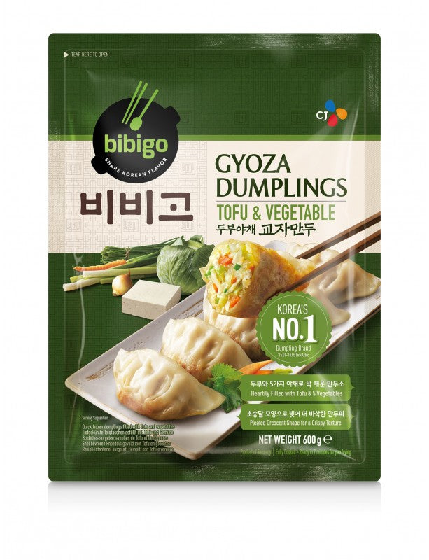 (CJ) 비비고 두부야채 교자 만두 600g gyoza tofu&vegetable 100%vegan dlc 06 012026