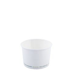 (biofutura) Pot & couvercle à Soupe/Glace en Papier 240 ml 50p&50p 일회용 국그릇,아이스림 그릇 #999