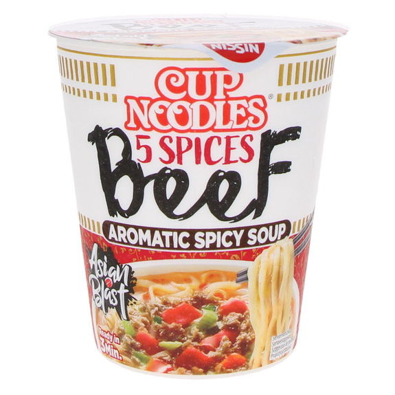 (nissin) cup noodles 5spices Beef 64g